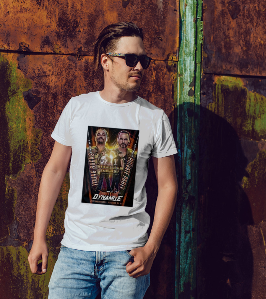 Young Bucks Vs Private Party AEW World Tag Team Championship Fright Night Dynamite October 30 Live 8/7c T-Shirt