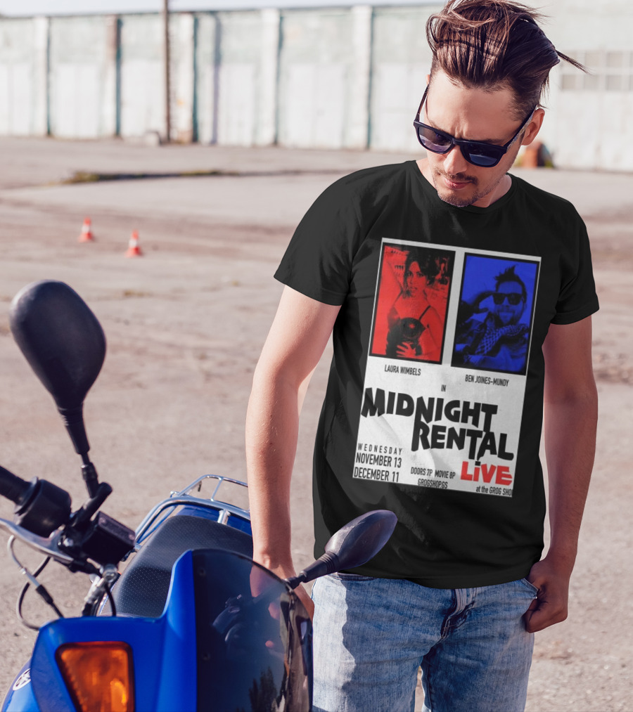 Laura Wimbels Ben Joines-Mundy Midnight Rental Live Nov 13 Dec 11 Grog Shop Tour T-Shirt