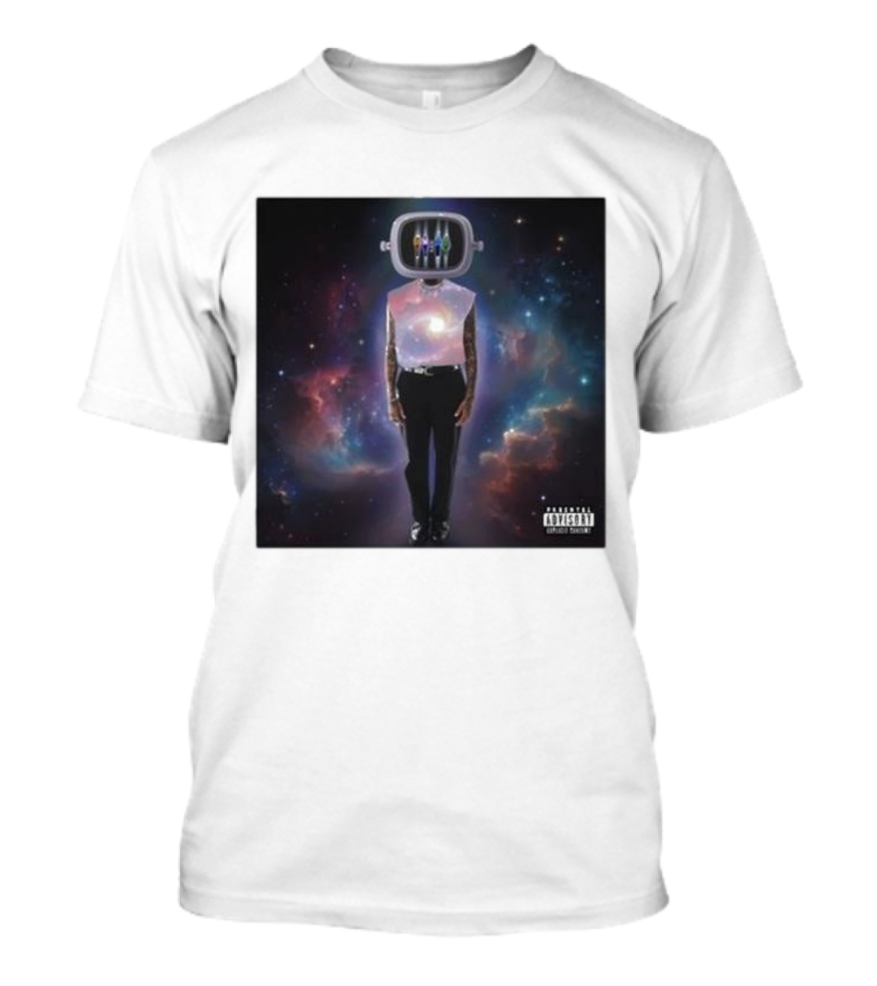 1111 Galaxy Television Head Signed Vinyl T-Shirt