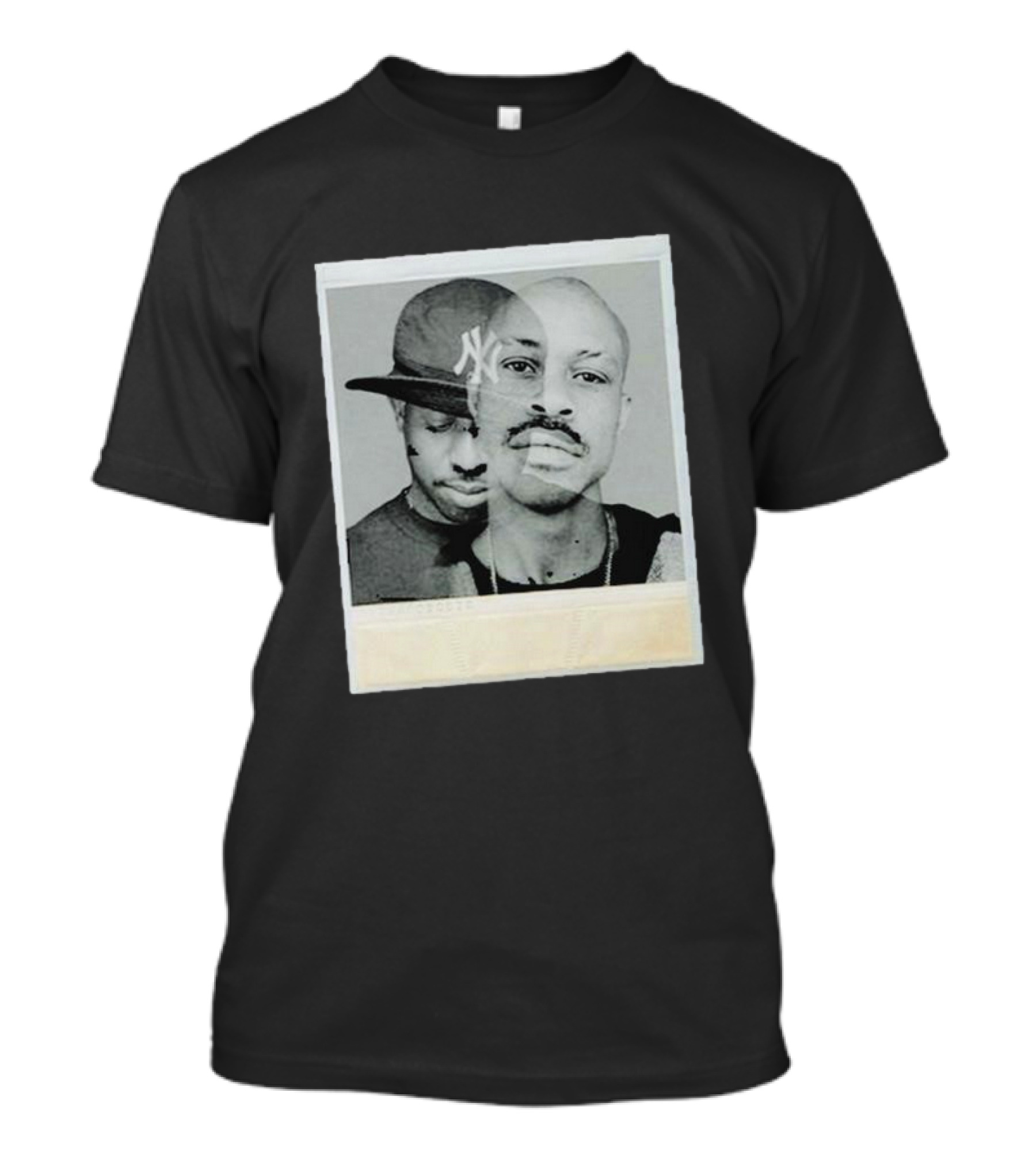 One Of The Best Yet 5th Anniversary New York Yankees Cap Duo Polaroid T-Shirt