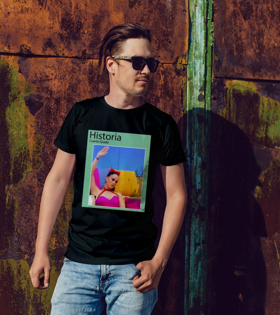 Historia Cuarto Grado Raising Hand Gesture Bright Colors T-Shirt