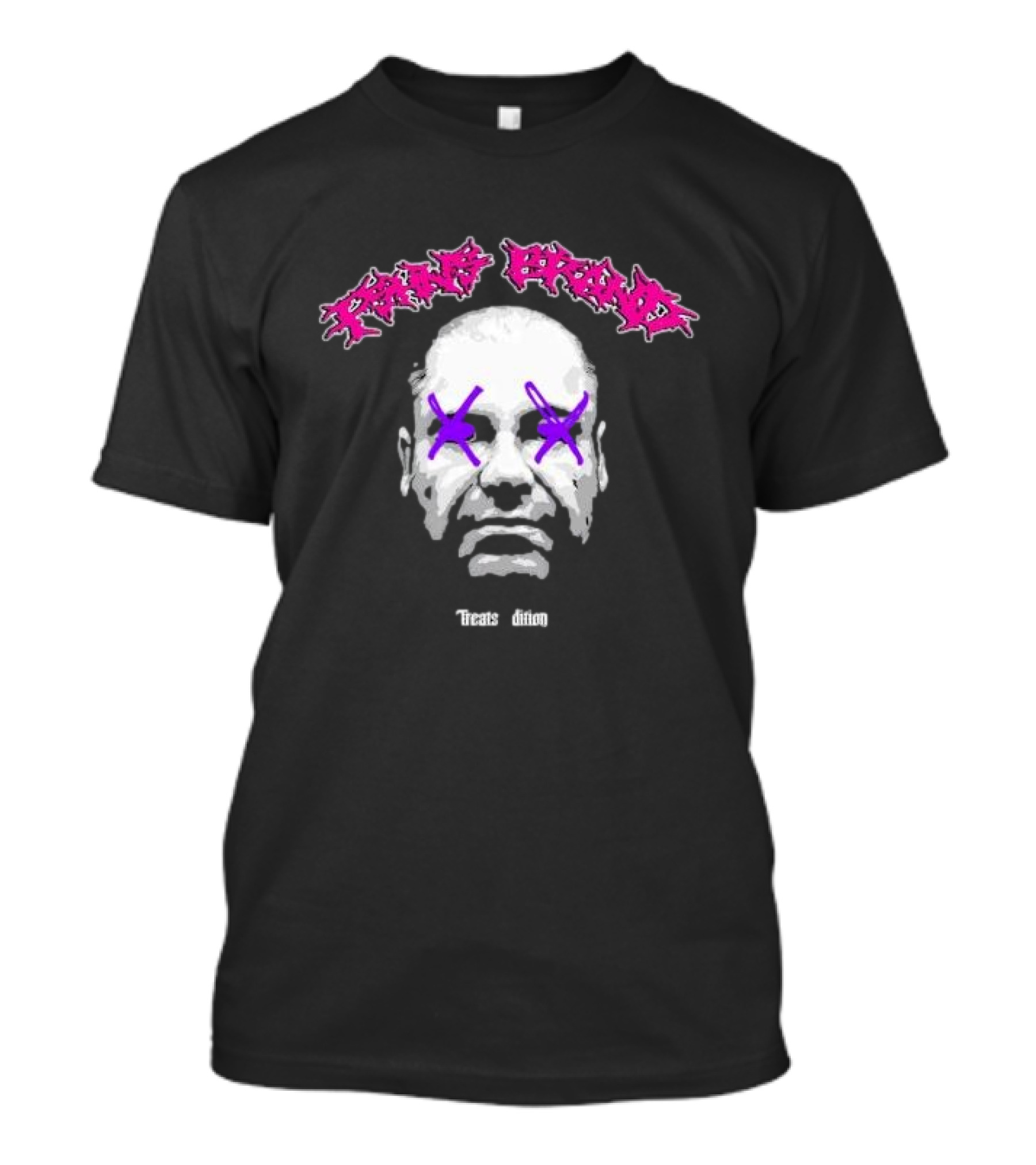 Purple X Eyed Wanted Chapo Treats Edition Bold Graffiti T-Shirt