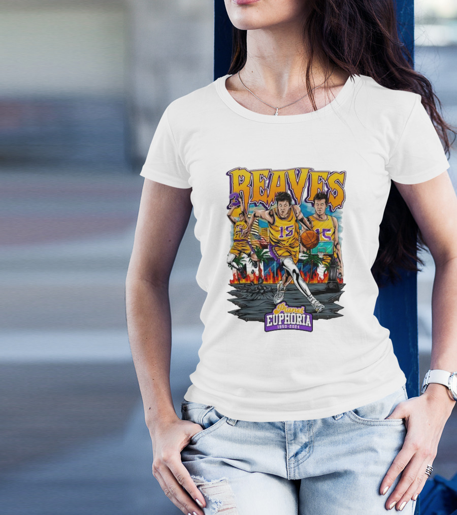 Reaves Planet Euphoria 1950 2024 Basketball Journey T-Shirt