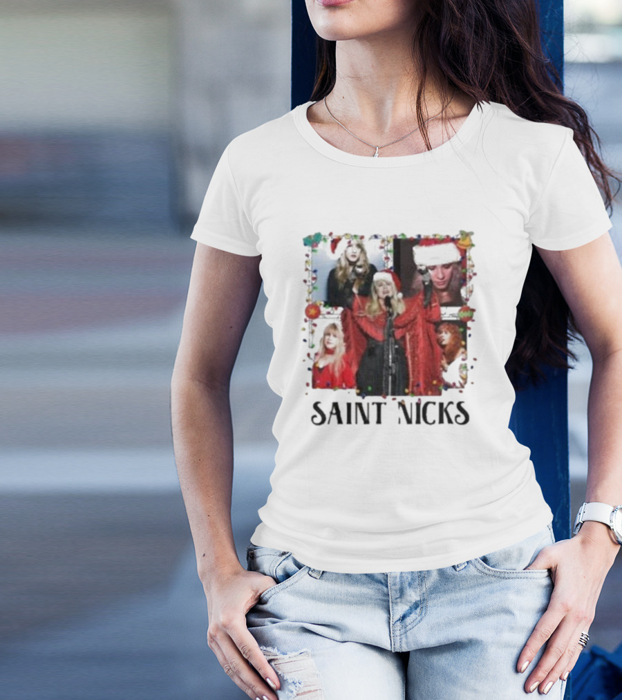 Saint Nicks Legend Stevie Nicks Xmas 2024 Holiday T-Shirt