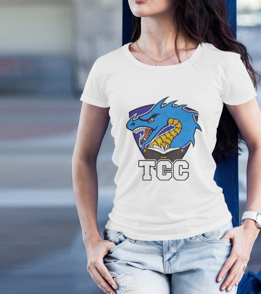 Tolarian Community College Sportsball Dragon Emblem TCC T-Shirt