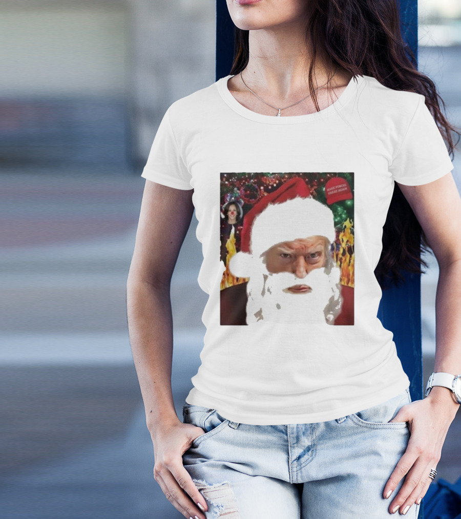 Make Trump Great Again Santa Shot 2024 Christmas T-Shirt