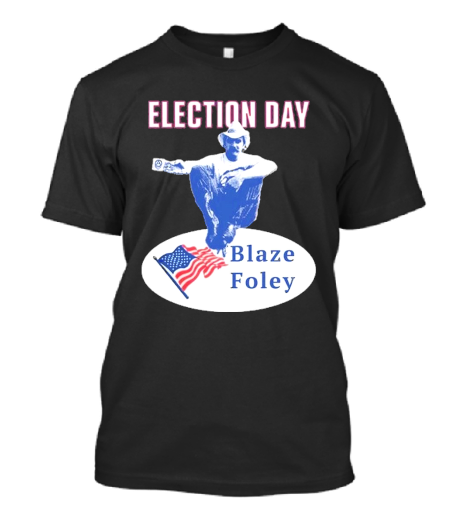 Election Day Blaze Foley American Flag T-Shirt