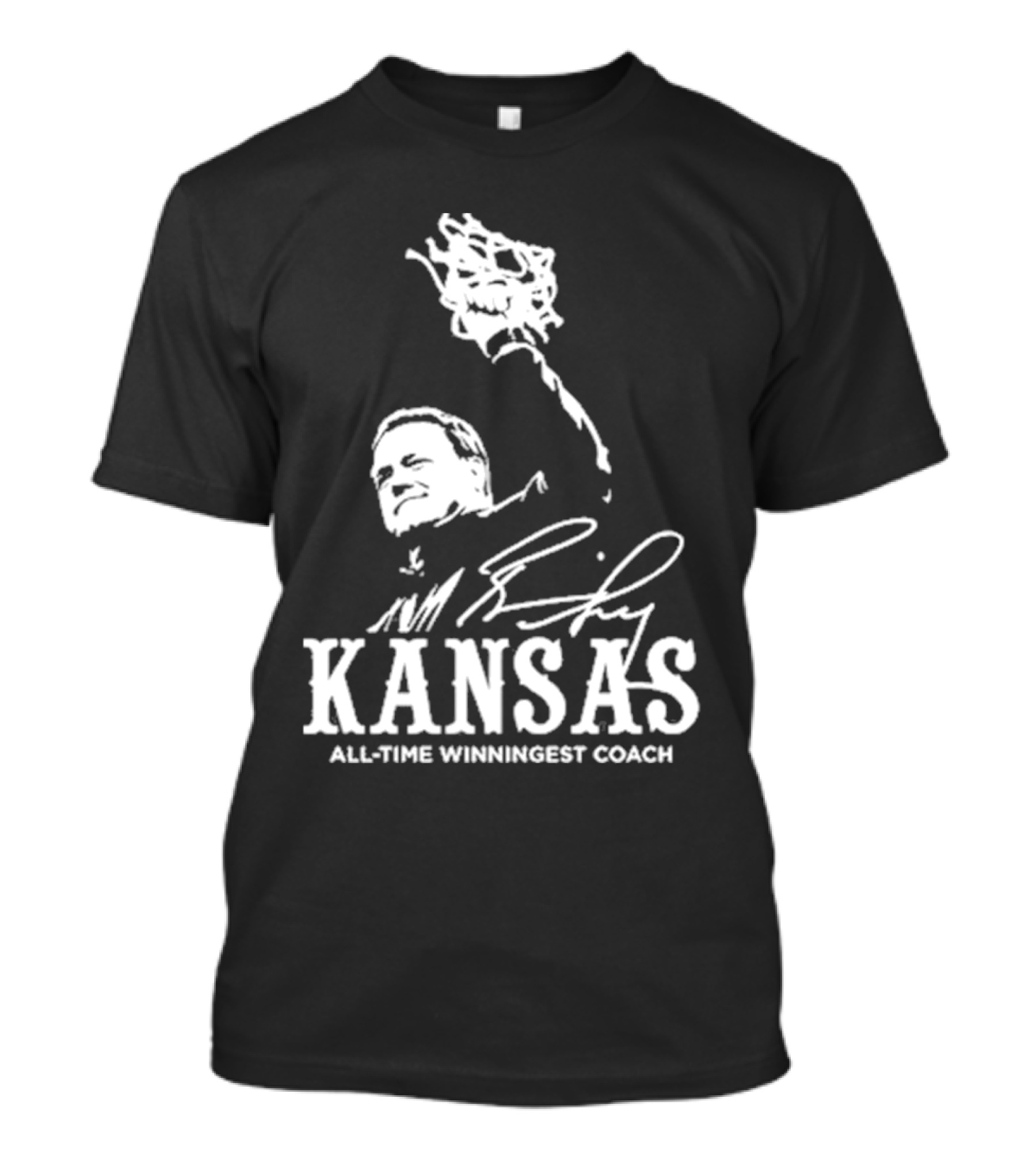 Kansas All-Time Winningest Coach Bill Self Signature T-Shirt