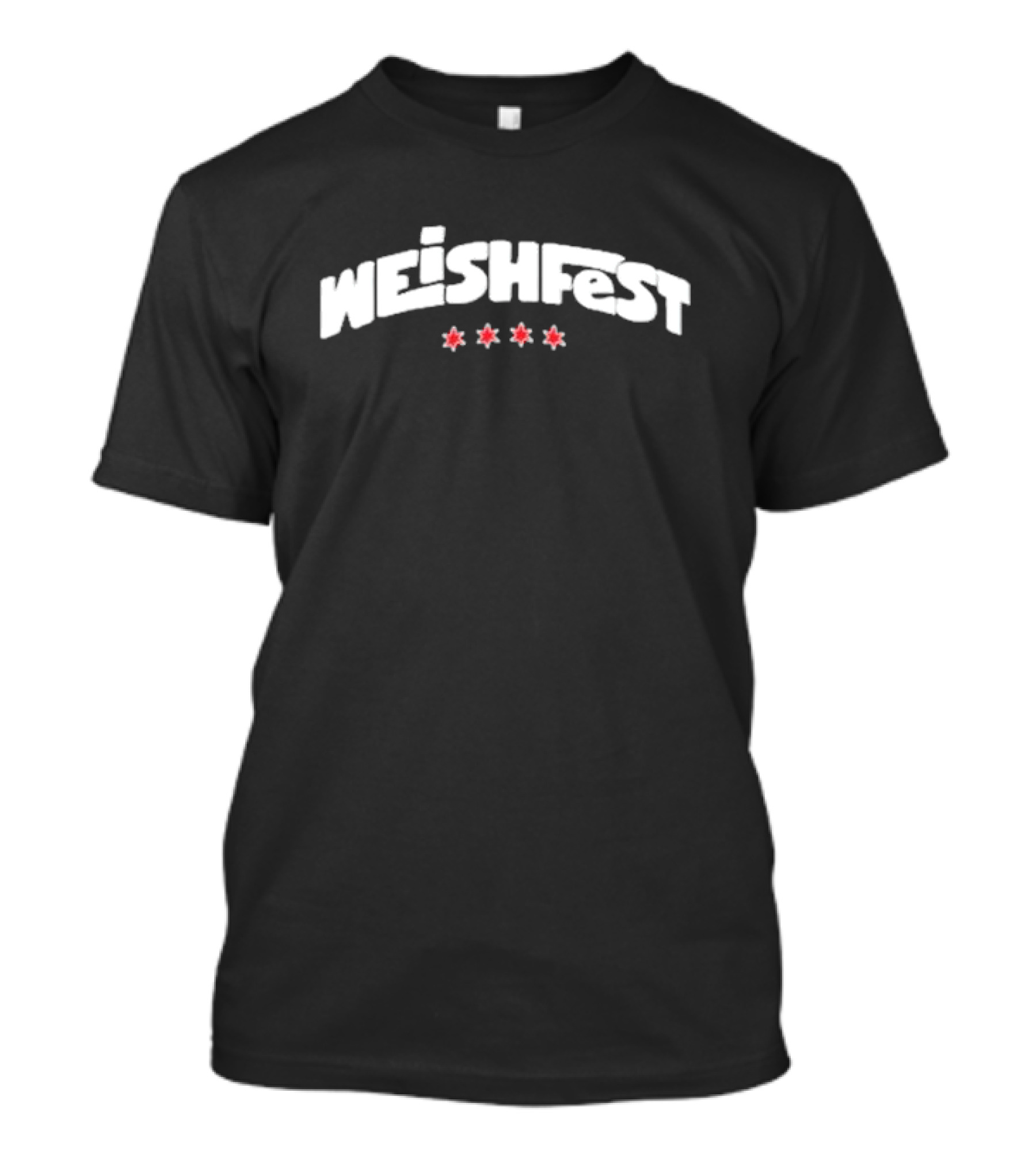 WEISHFEST Four Red Stars Arch T-Shirt
