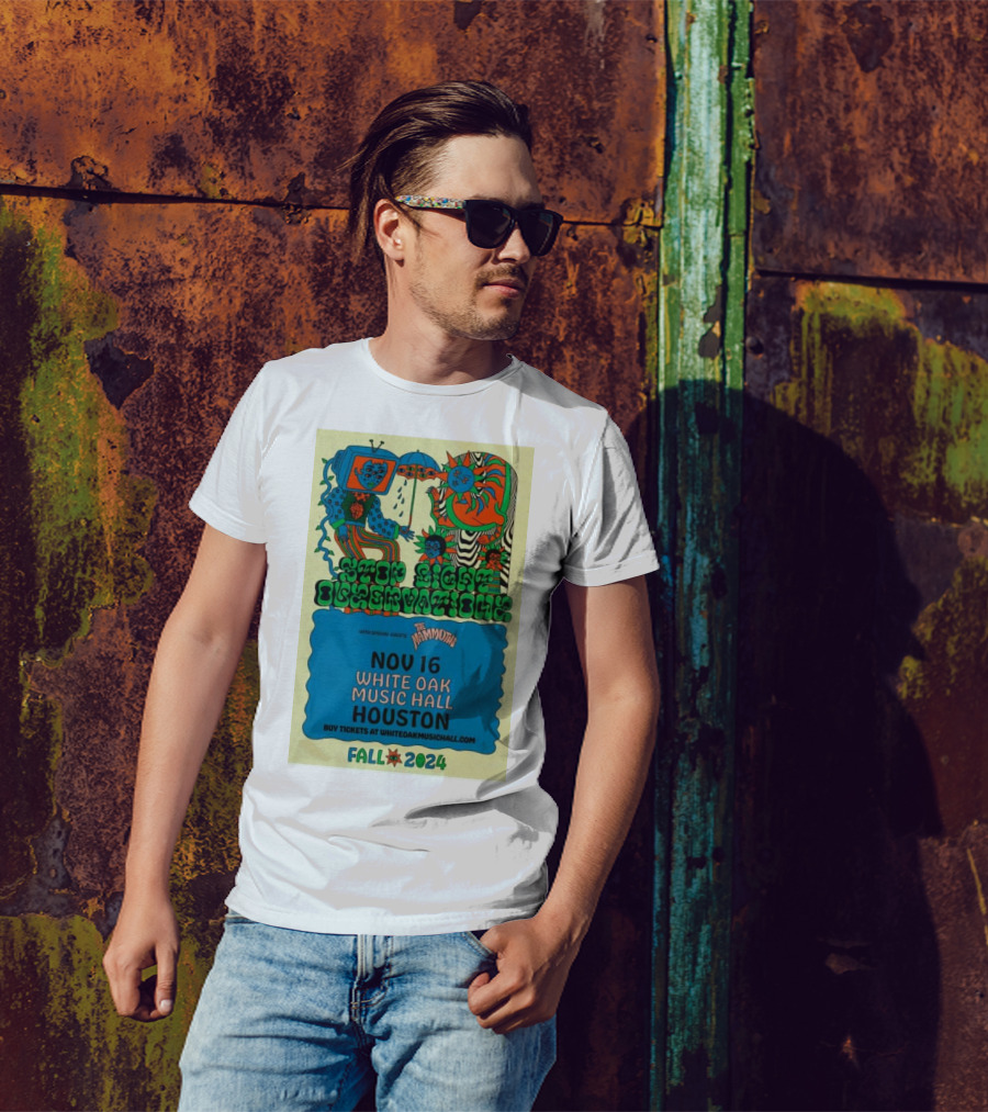 Stop Light Observations With The Mammoths Nov 16 White Oak Music Hall Houston Fall T-Shirt