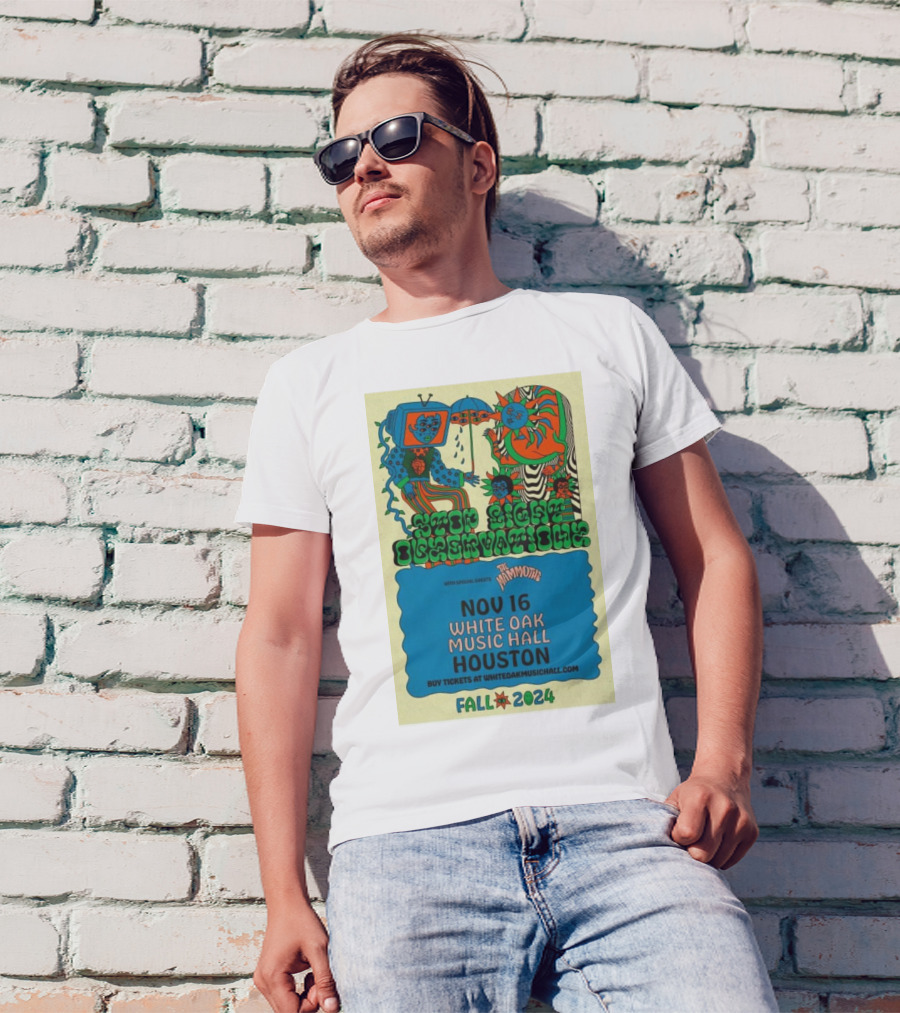 Stop Light Observations With The Mammoths Nov 16 White Oak Music Hall Houston Fall T-Shirt