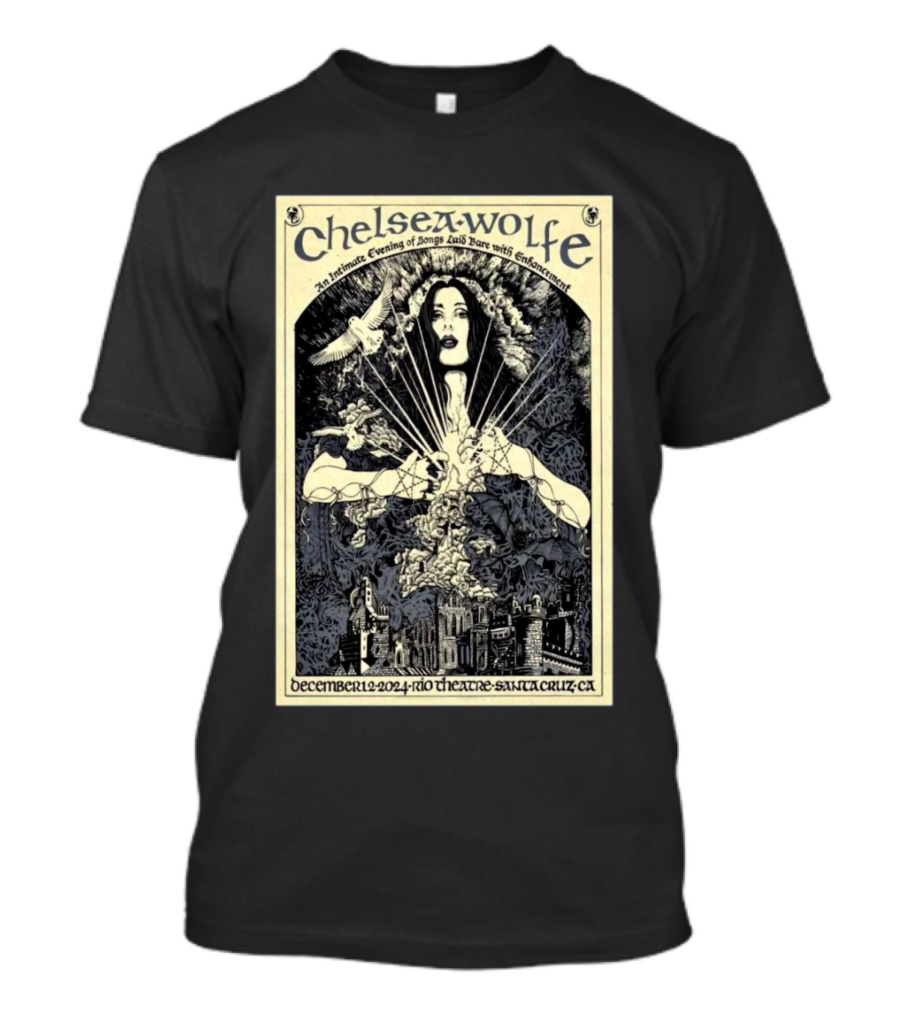 Chelsea Wolfe December 12 2024 An Intimate Evening Of Songs At Rio Theatre Santa Cruz CA T-Shirt