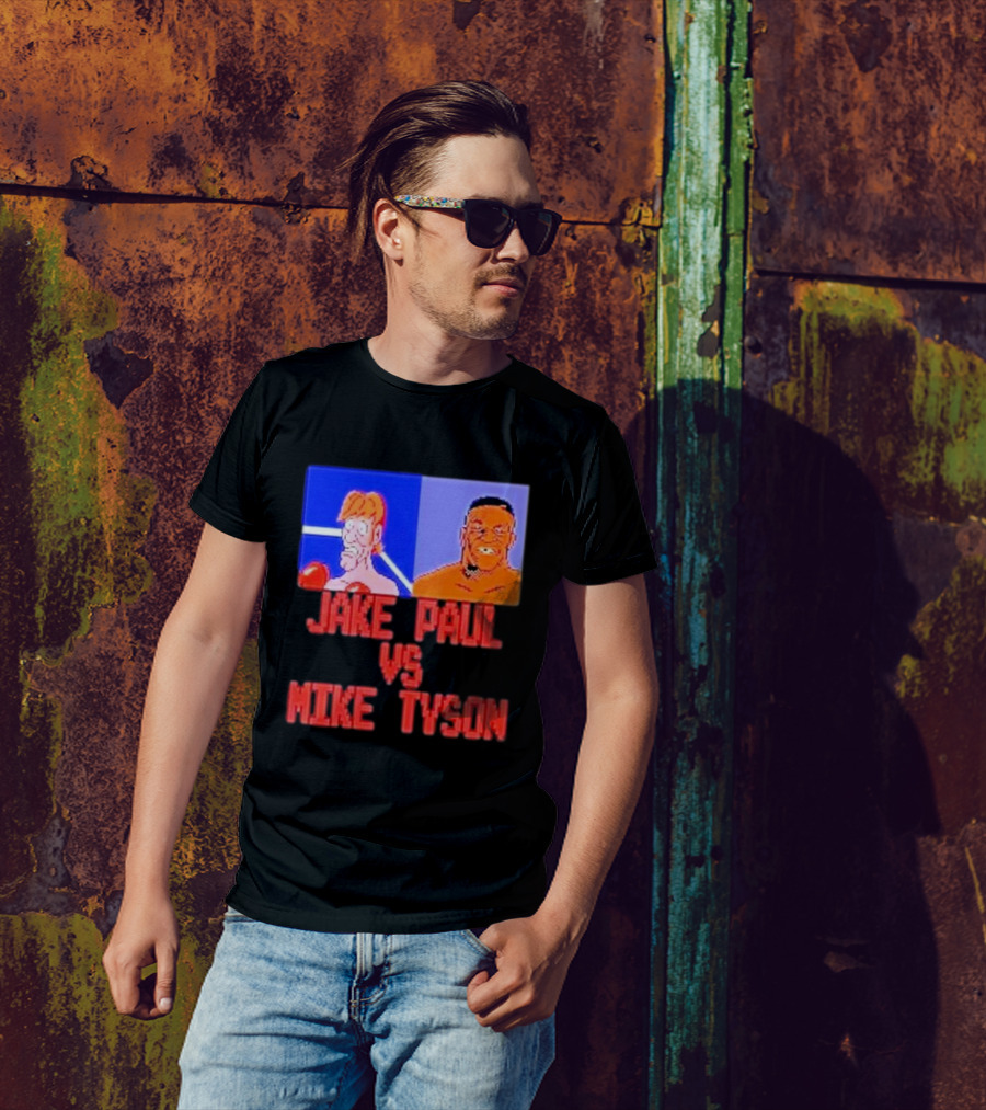 Jake Paul Vs Mike Tyson Retro Boxing Showdown T-Shirt