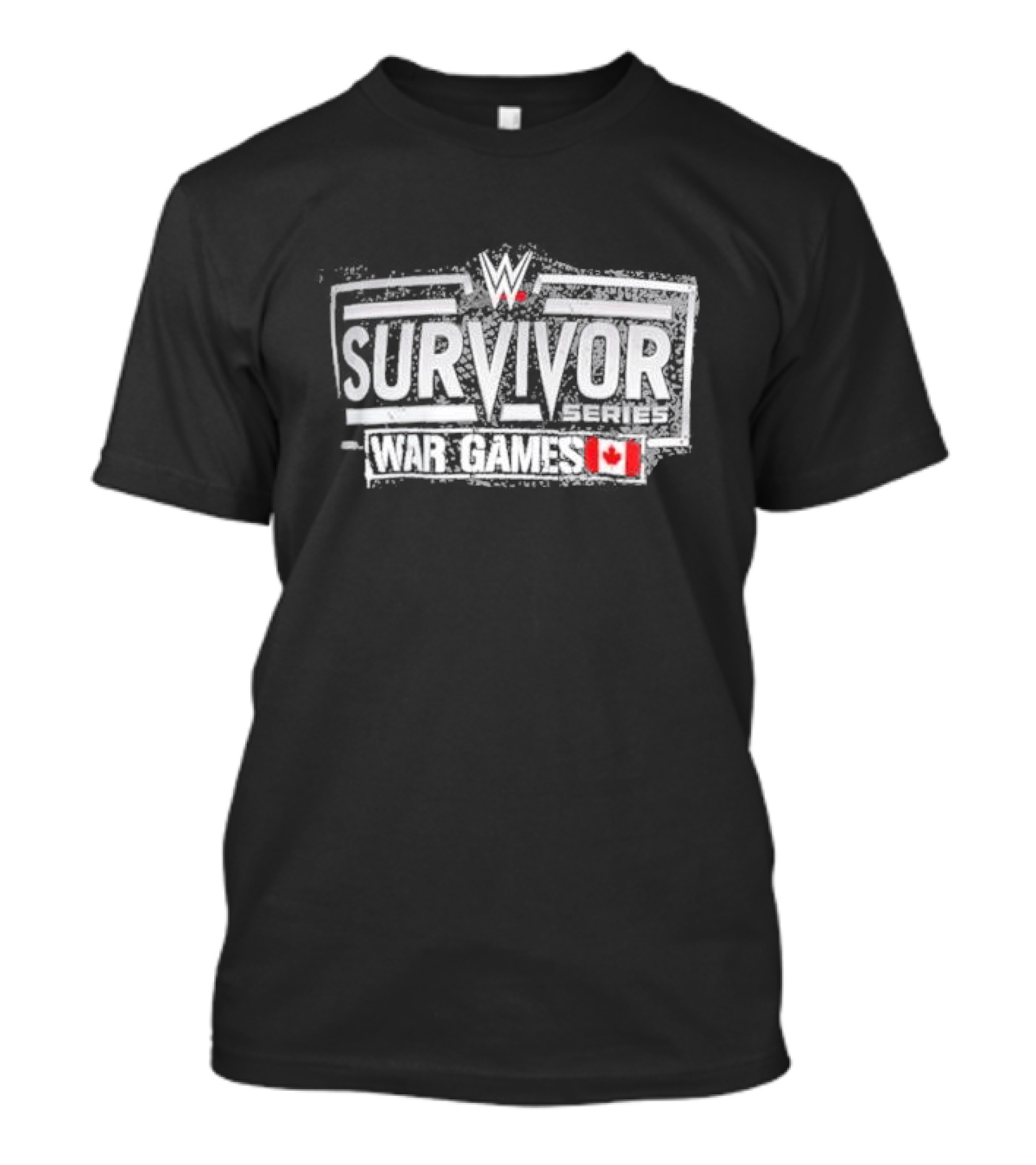 WWE Survivor Series War Games 2024 Canada Youth ProSphere Black T-Shirt