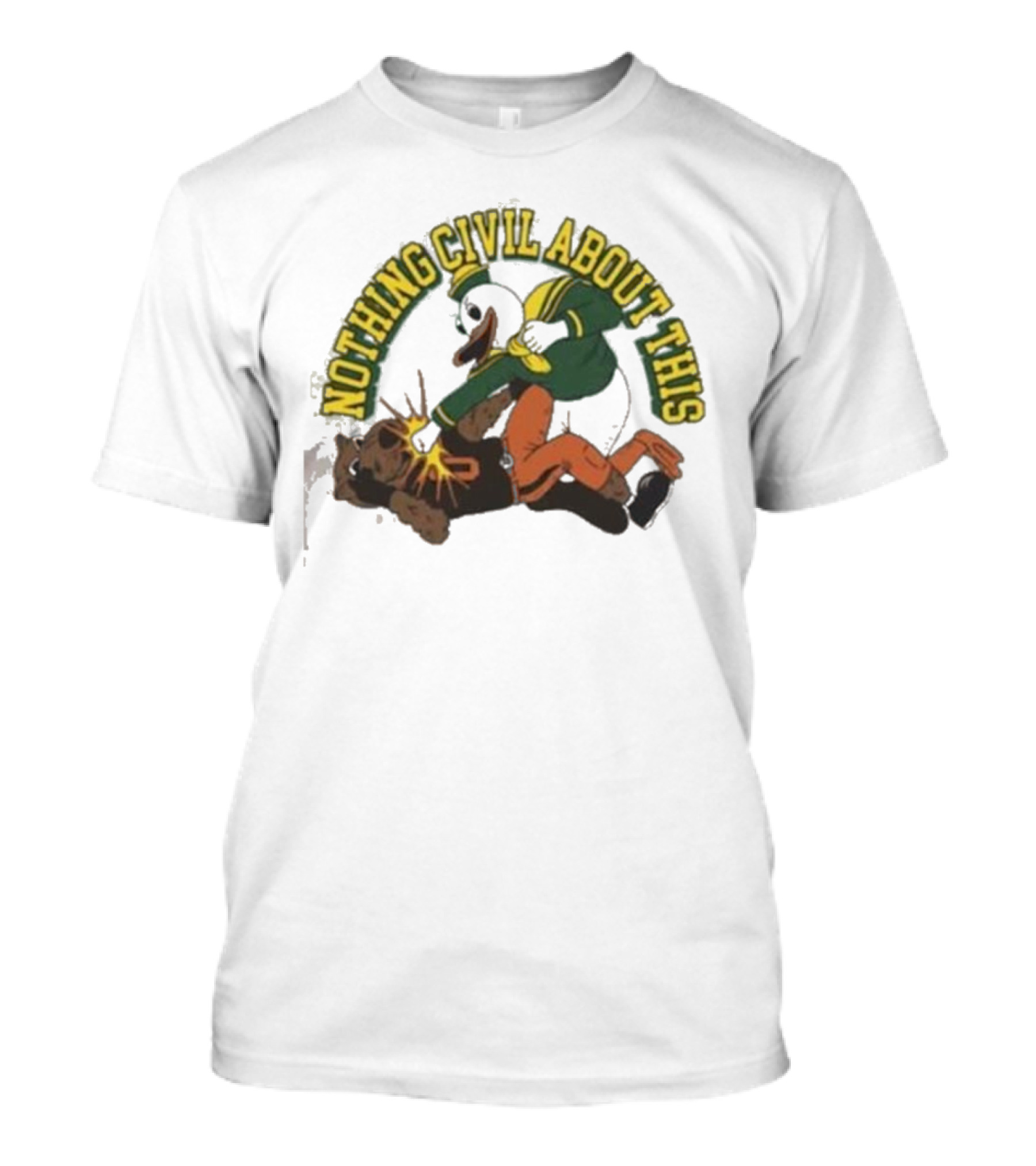 Nothing Civil About This Oregon State Football Beavers Vs Ducks Rivalry BattleSports T-Shirt