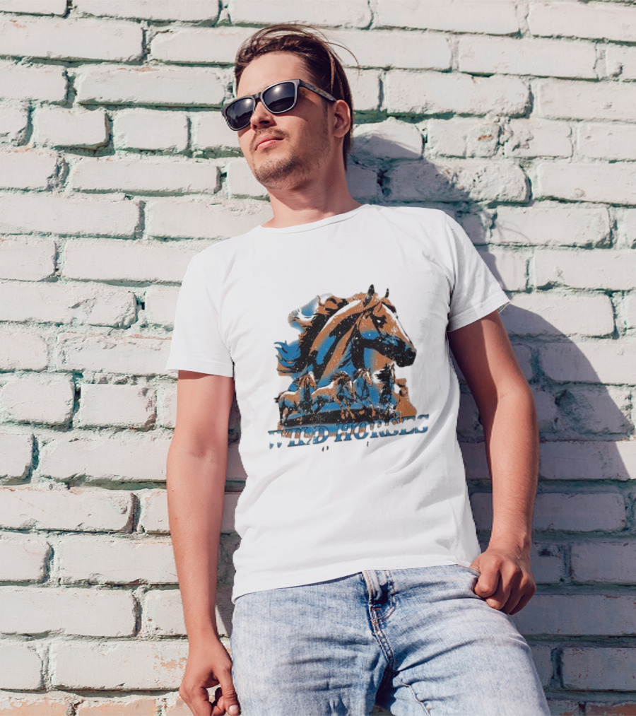 Wild Horses Born To Run Running Wild Hang Over Gang T-Shirt