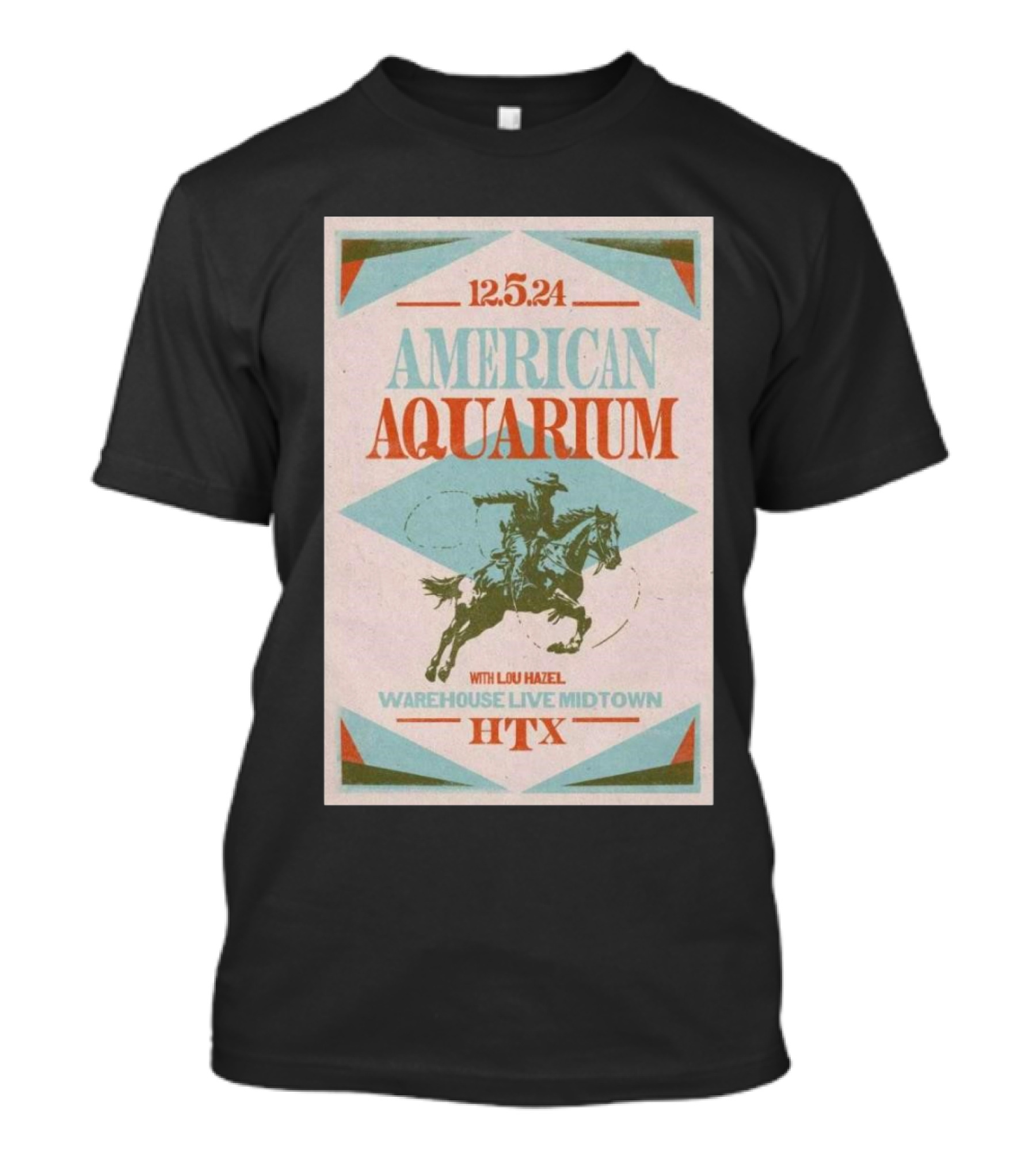 12.5.24 American Aquarium With Lou Hazel Warehouse Live Midtown HTX T-Shirt