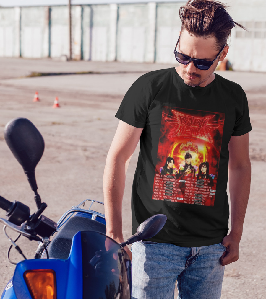 BABYMETAL Official Tour November December 2024 US Dates Sold Out T-Shirt