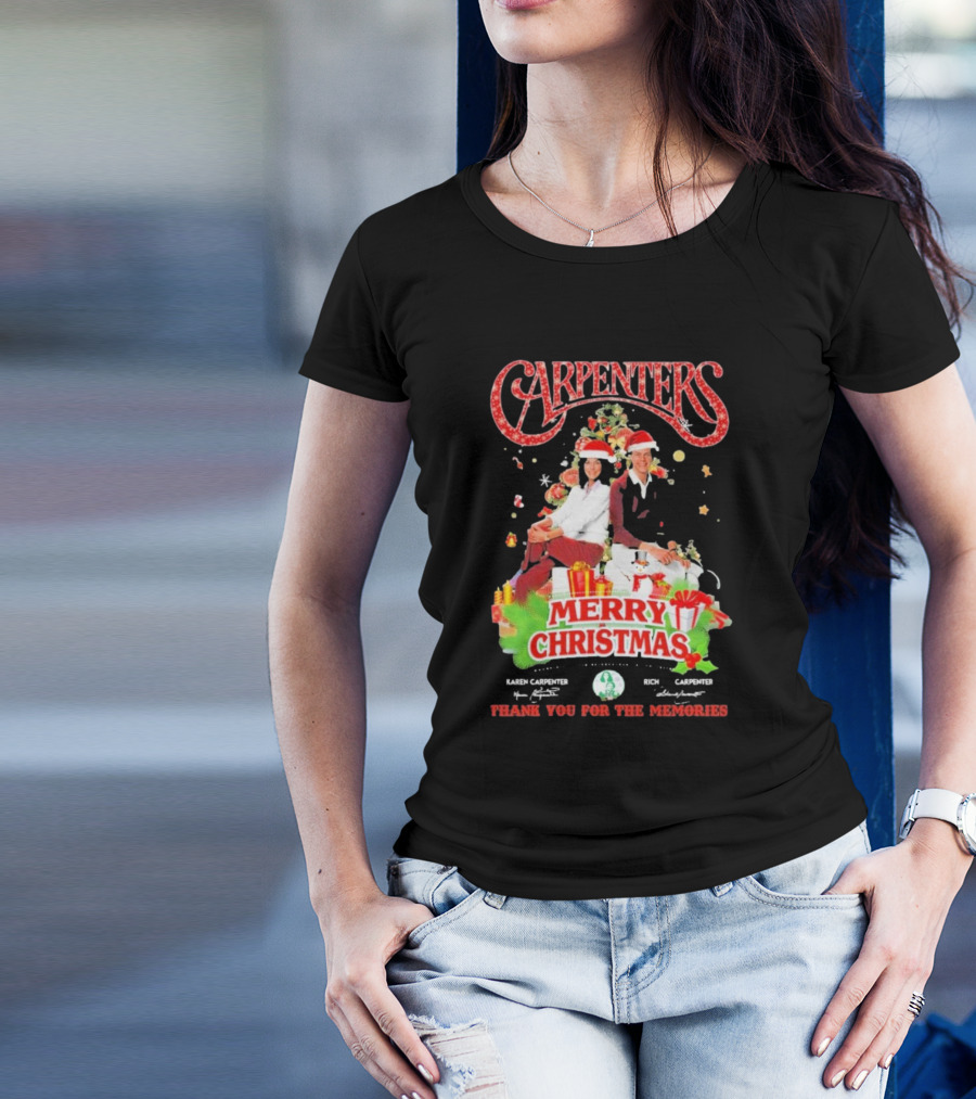 Carpenters Merry Christmas Thank You For The Memories Karen Rich Signature T-Shirt