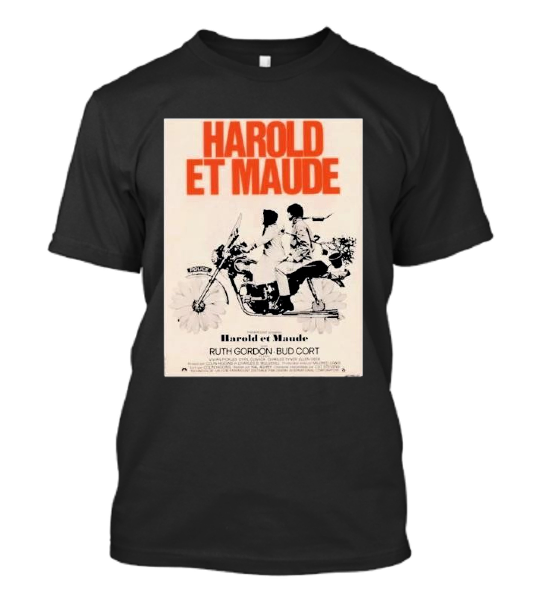 HAROLD ET MAUDE RUTH GORDON BUD CORT FRENCH MOVIE T-Shirt