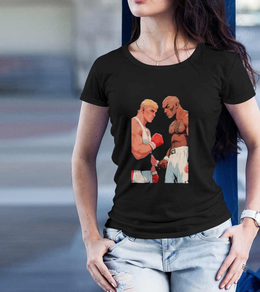 Mike Tyson Champion Faceoff With Blonde Boxer T-Shirt