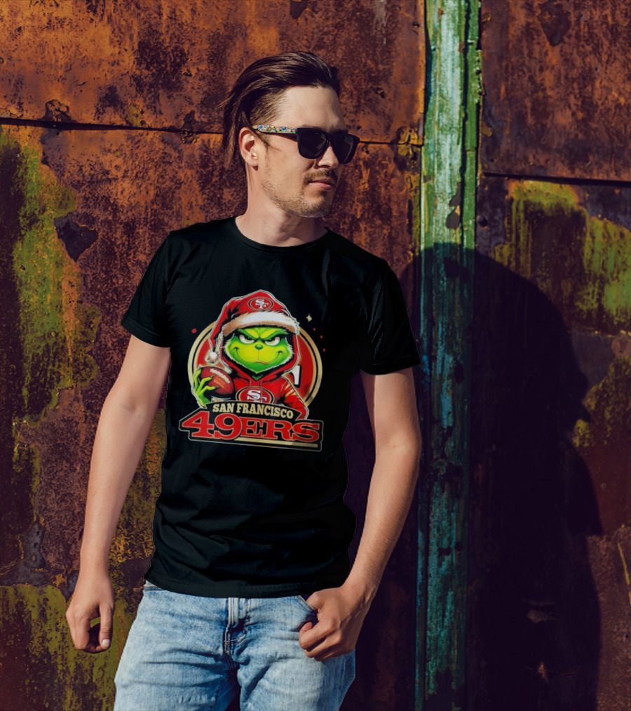 The Grinch San Francisco 49ers Football Mashup T-Shirt