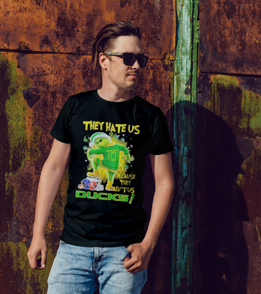 They Hate Us Because They Ain't Us Ducks Merry Christmas T-Shirt