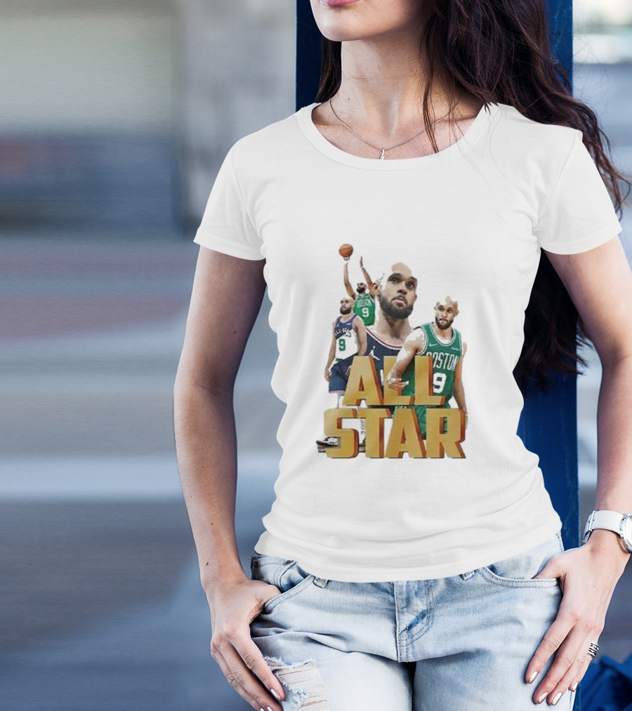 Boston Celtics Derrick White All-Star Player Portrait Collection T-Shirt
