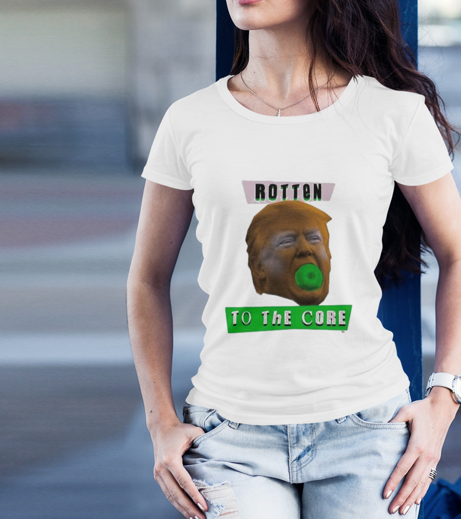 Rotten To The Core Donald Trump Apple T-Shirt