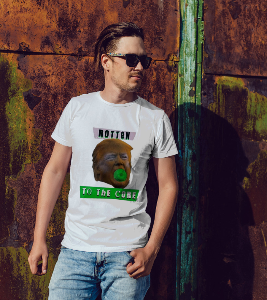 Rotten To The Core Donald Trump Apple T-Shirt