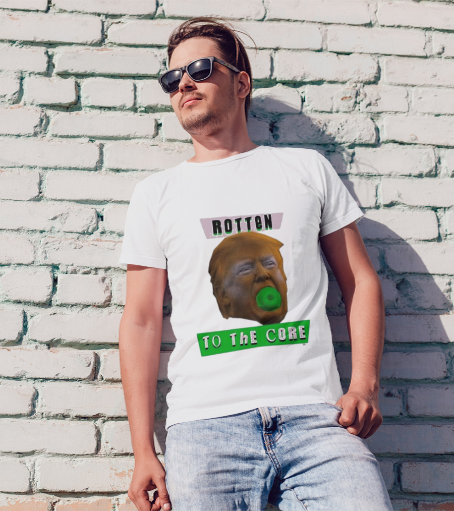 Rotten To The Core Donald Trump Apple T-Shirt