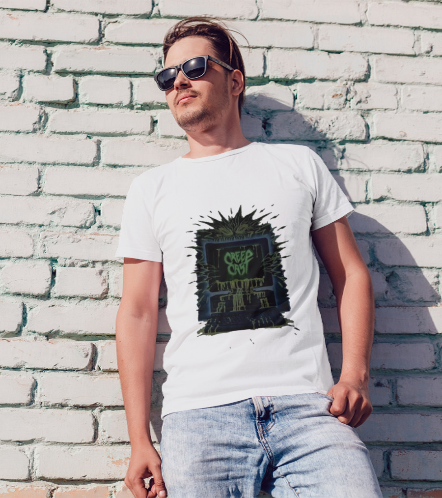 Creep Cast Horror Computer Monster Who Up Creepin T-Shirt