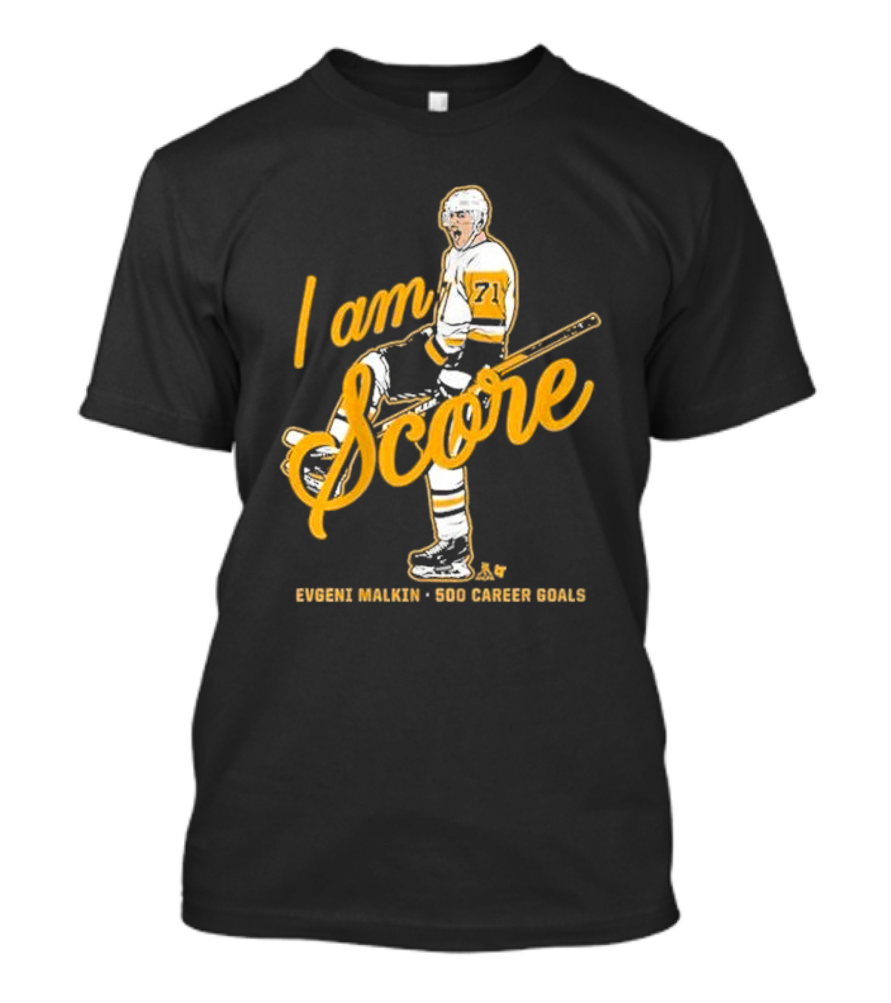 I Am Score Evgeni Malkin 500 Career Goals 71 T-Shirt