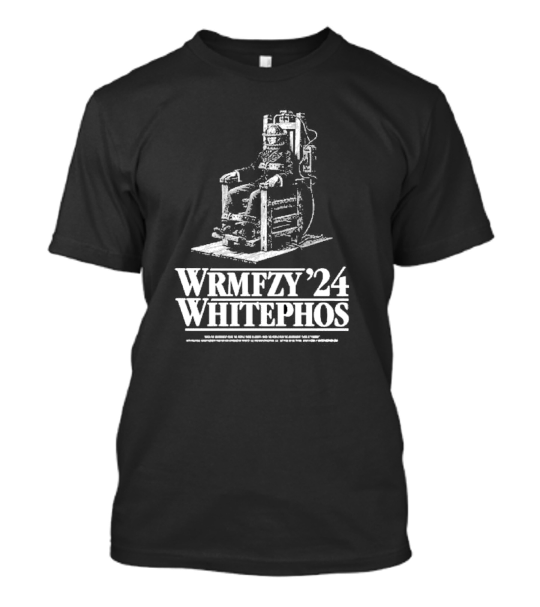 Wrmfzy '24 Whitephos Old Sparky Electric Chair T-Shirt
