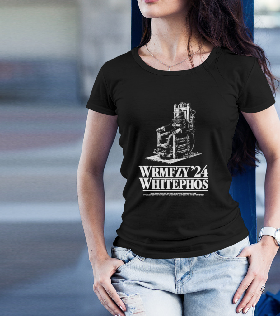 Wrmfzy '24 Whitephos Old Sparky Electric Chair T-Shirt