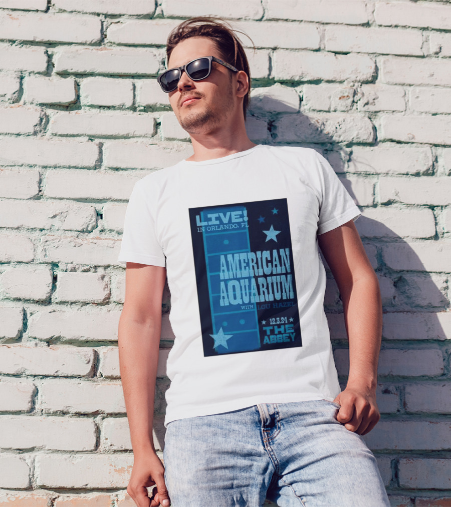 LIVE American Aquarium With Lou Hazel The Abbey Orlando FL 12.3.24 T-Shirt