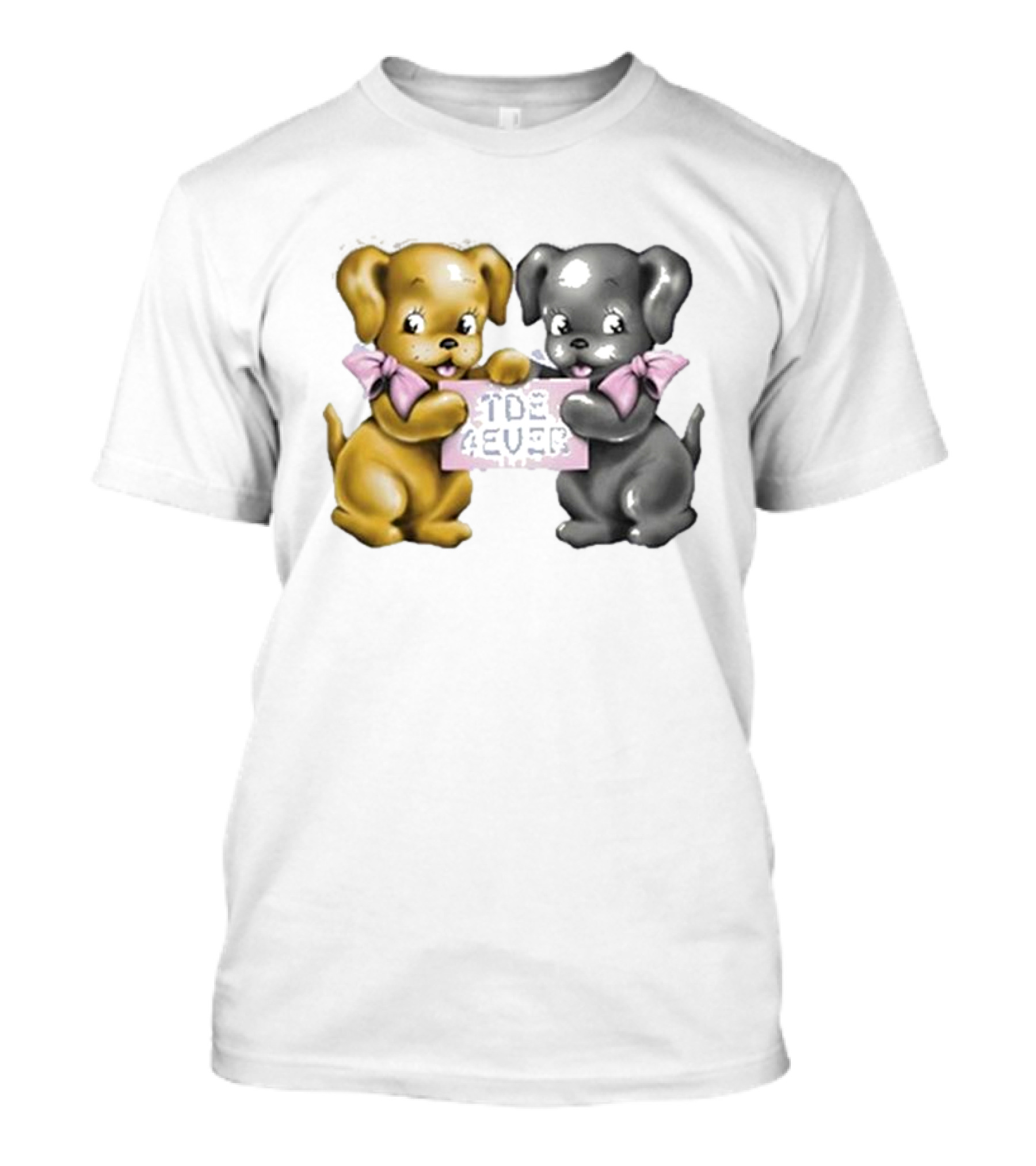 The Driver Era Tde 4ever Dogs With Pink Bows T-Shirt