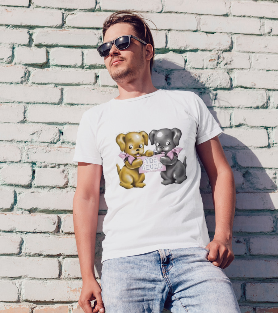 The Driver Era Tde 4ever Dogs With Pink Bows T-Shirt