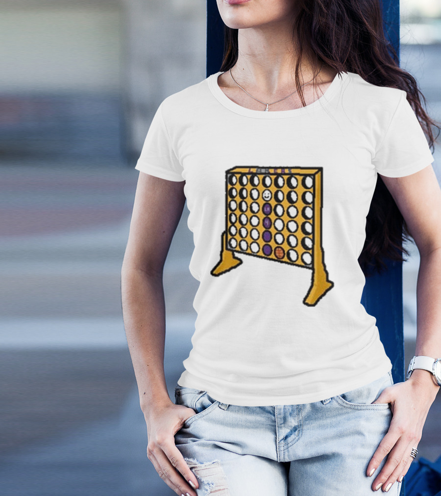Knecht Four Purple Yellow Basketball Emoji T-Shirt