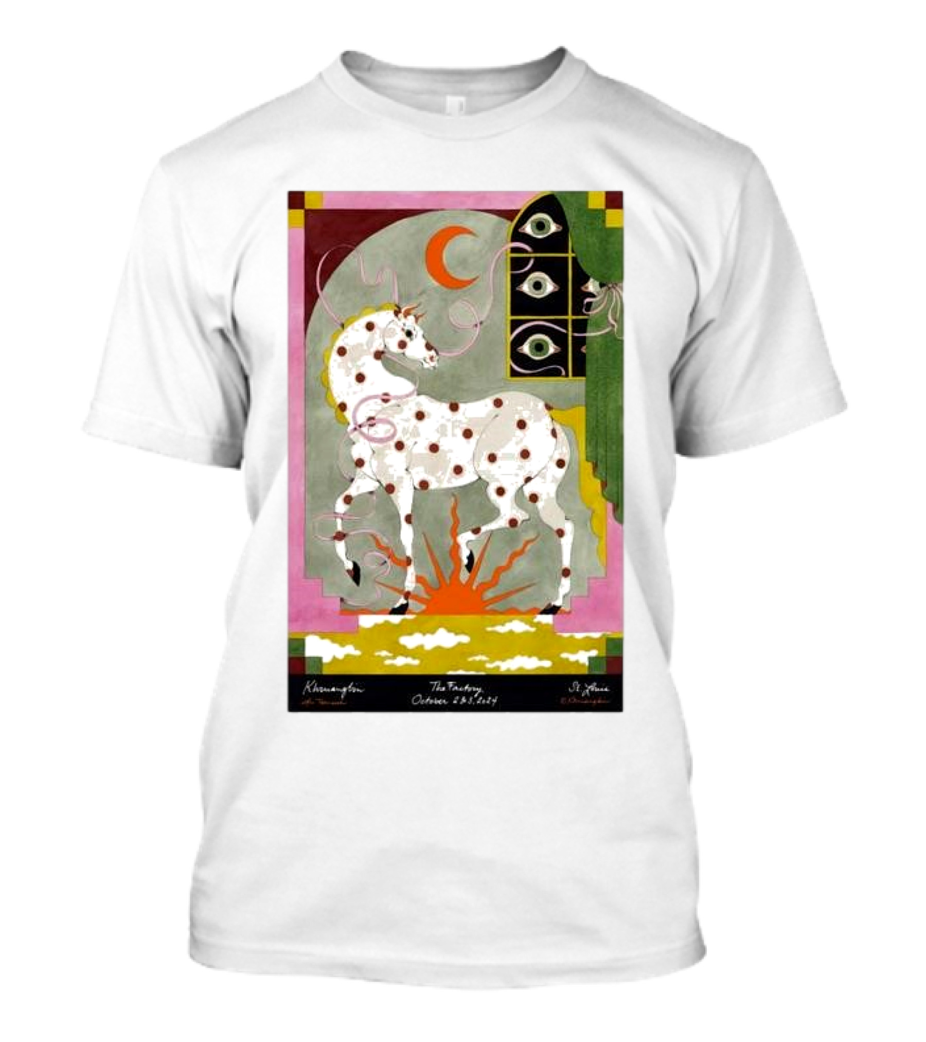Khruangbin The Factory October 2 2024 St. Louis MO Horse And Crescent Moon T-Shirt