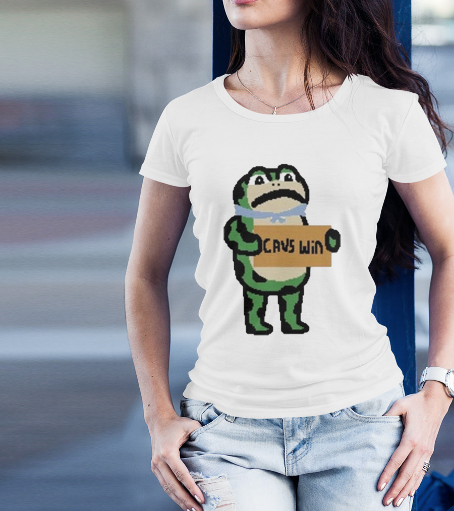 Cavs Win Victory Frog Pixel T-Shirt