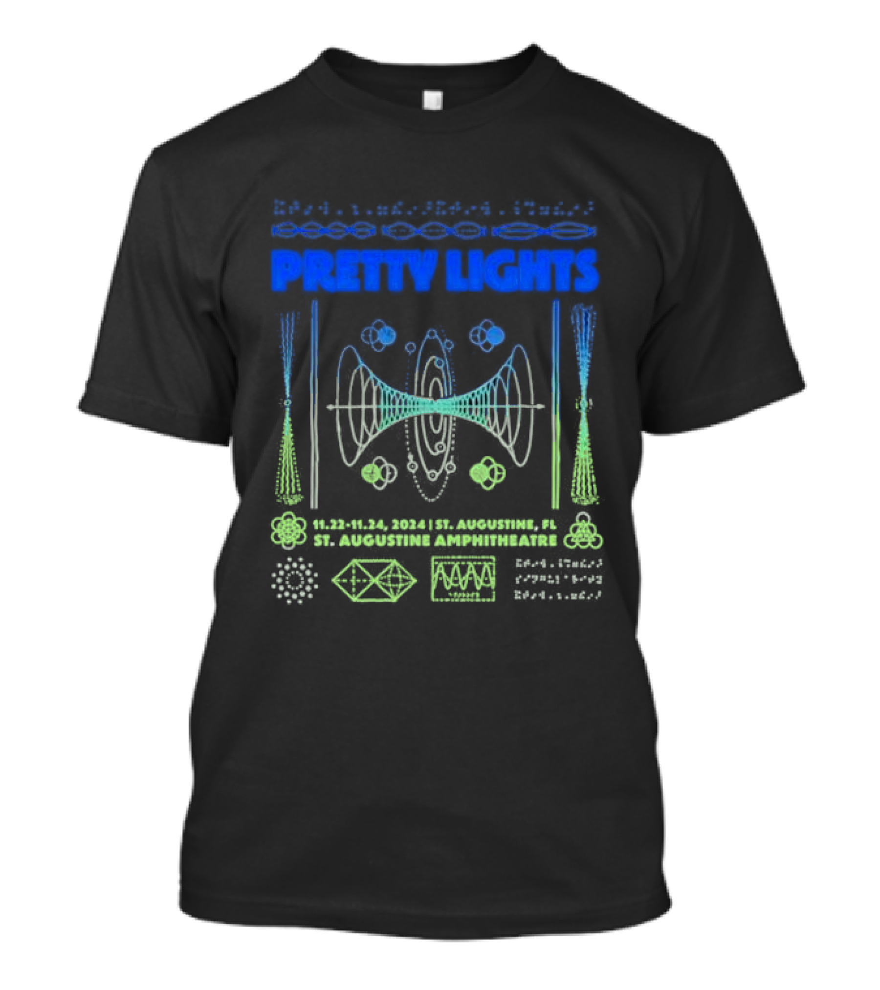 Pretty Lights St. Augustine Amphitheatre November 22-24 2024 Geometric T-Shirt