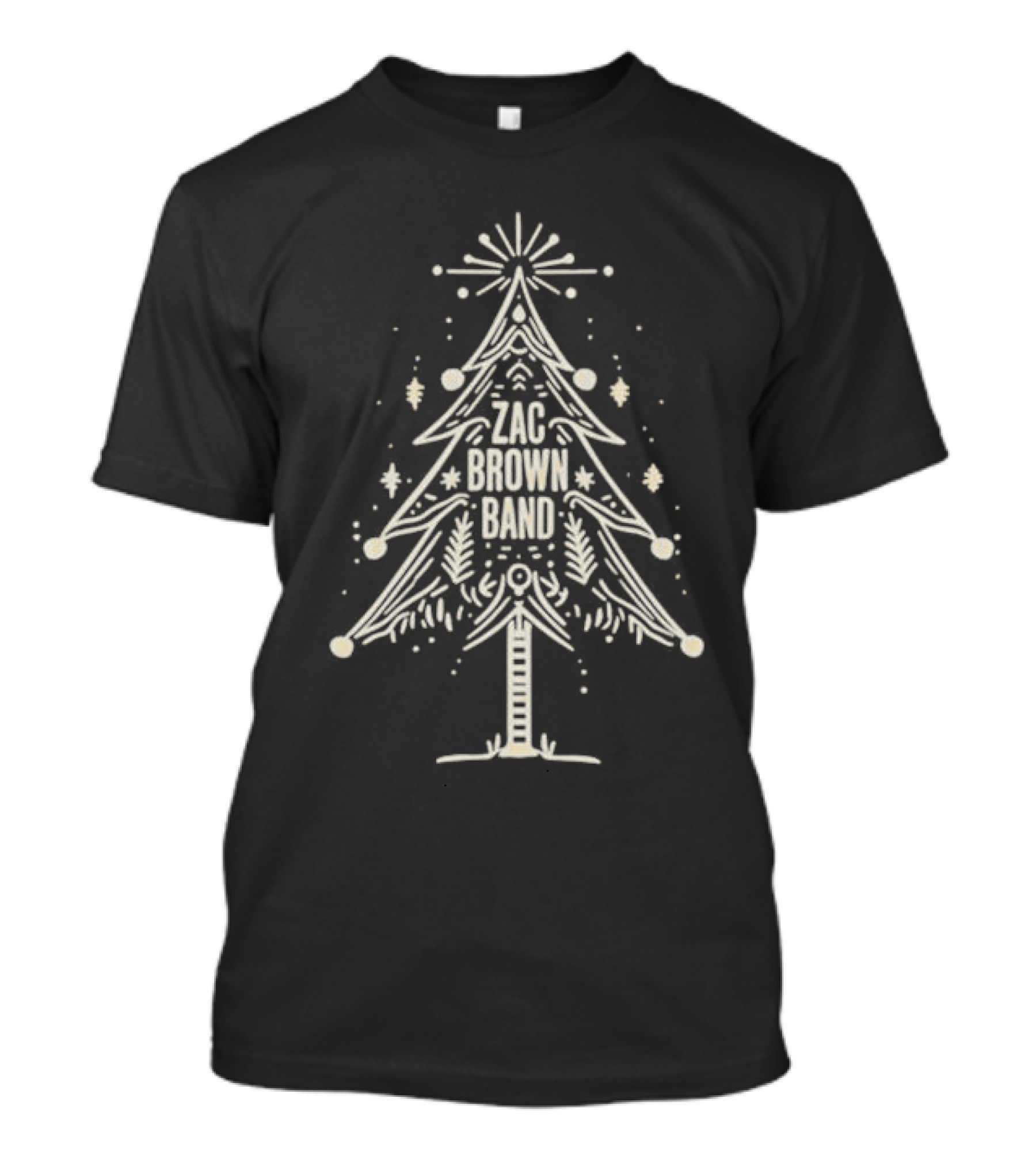 Zac Brown Band Denim Christmas Tree T-Shirt