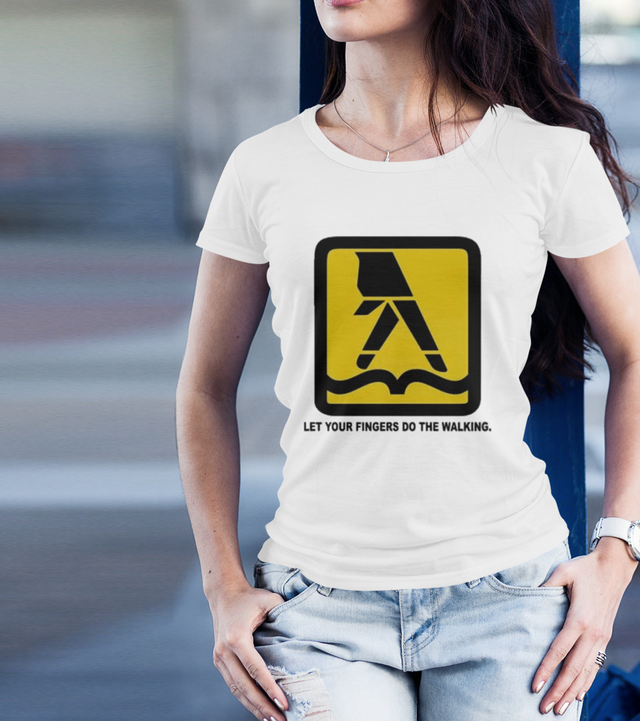Yellow Pages Let Your Fingers Do The Walking Iconic T-Shirt