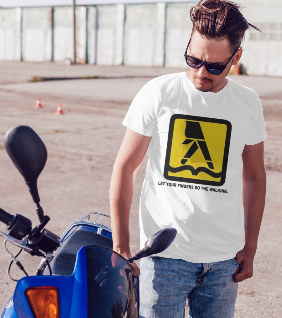 Yellow Pages Let Your Fingers Do The Walking Iconic T-Shirt