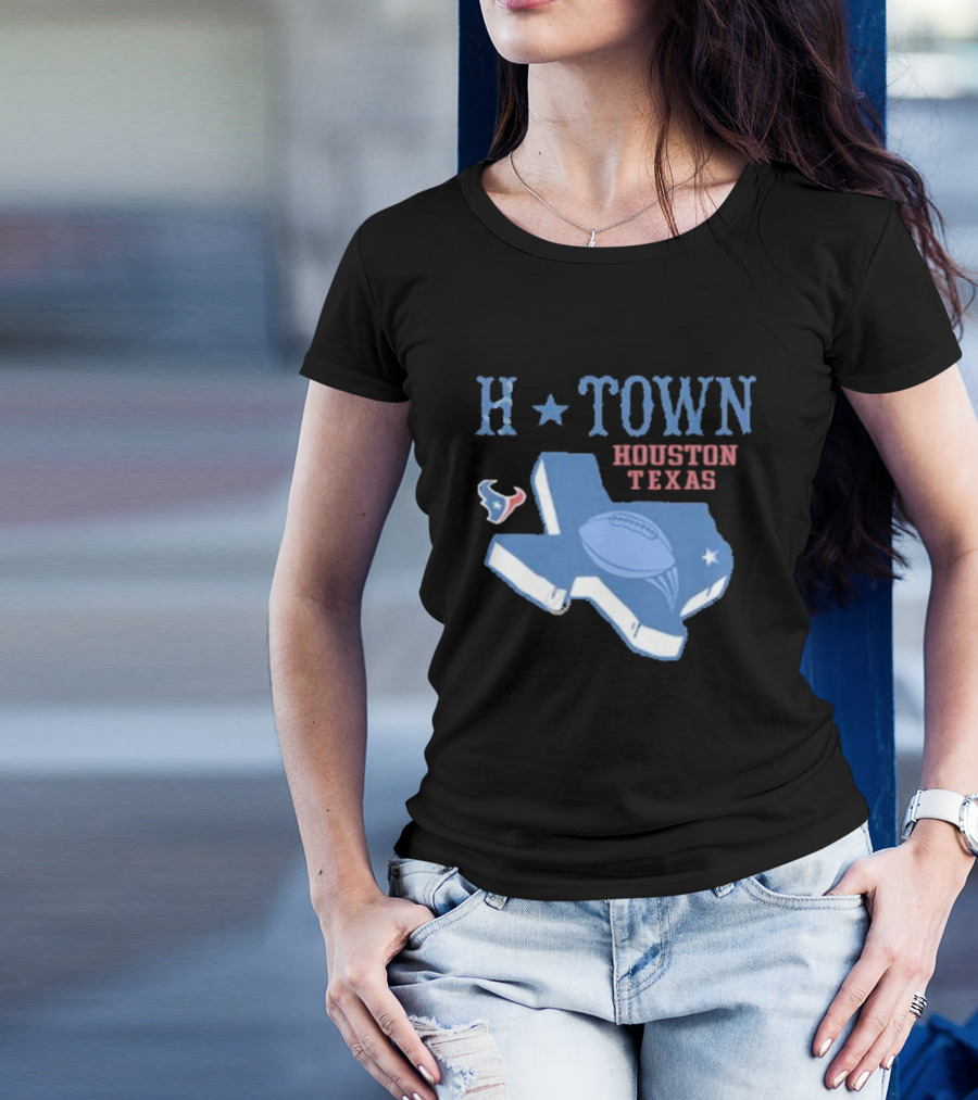 H-Town Houston Texas Football Texans T-Shirt
