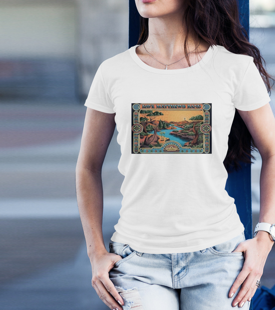 Dave Matthews Band Mohegan Sun Arena Uncasville Nov 20 2024 Psychedelic Landscape T-Shirt