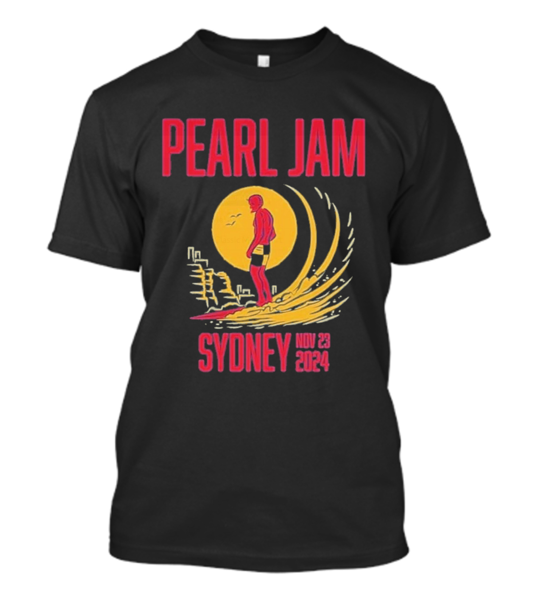 PEARL JAM Nov 23 2024 Sydney Surfer T-Shirt