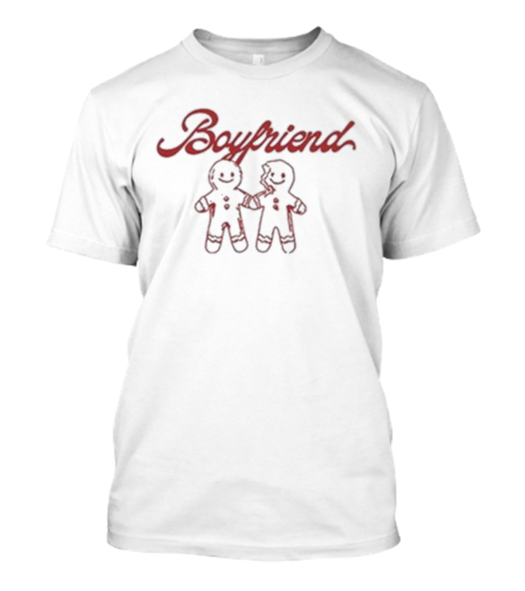 Boyfriend Gingerbread Cookie Couple T-Shirt