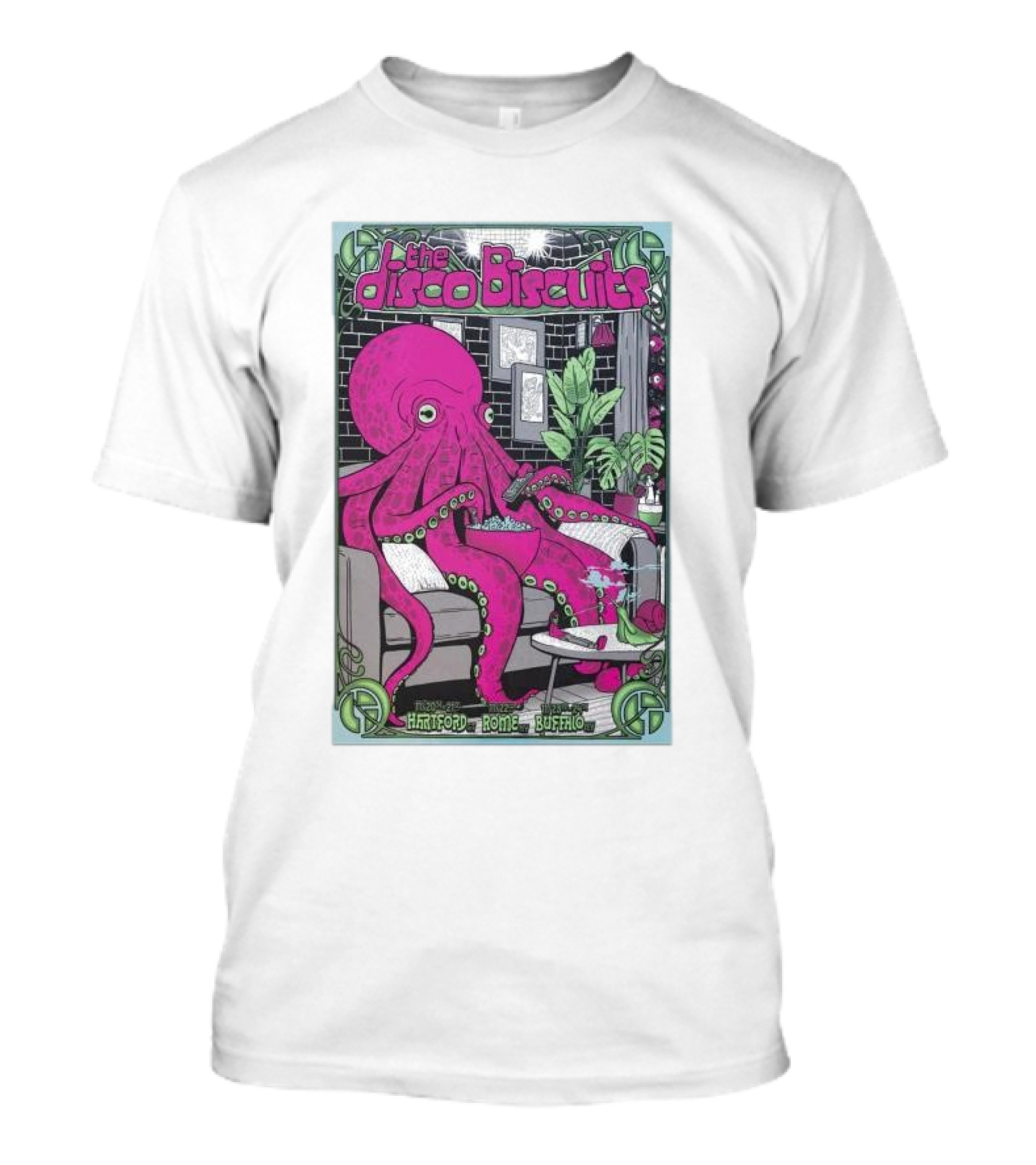The Disco Biscuits November 2024 Shows Hartford Rome Buffalo T-Shirt